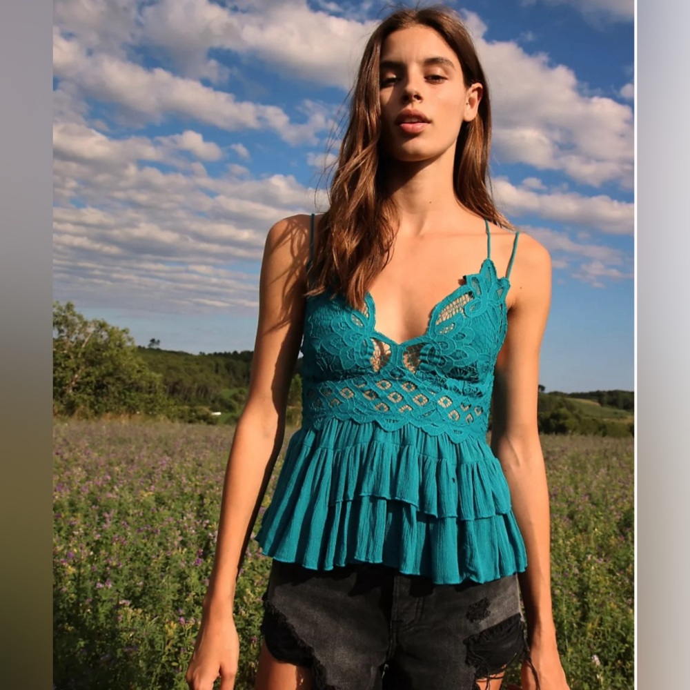 NWT FP Intimately Adele Cami top size XSmall color Everglade